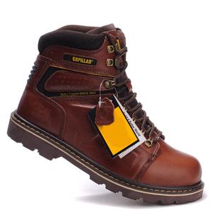 Botas de trabajo clásicas de invierno para hombre, zapatos de seguridad de piel de vaca antigolpes Tough Guy con protección de pie de gran tamaño y capa de dedo gordo - Product Image 5