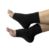 Attelle de cheville 15-20 mmHg, manchon de compression confortable avec soutien de la voûte plantaire pour fasciite plantaire