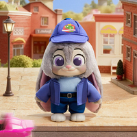 Lot de 6 figurines en peluche PVC Zootopia Série Vie Quotidienne, jouets animaux, breloques pour sacs et porte-clés pour garçons