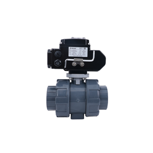 Válvula de bola motorizada de CPVC HL-05 con brida, 50 Nm, CA 220V, tipo de encendido/apagado, IP67/IP68 opcional, 1 año de garantía - Product Image 2
