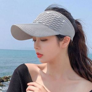 หมวกกันแดดปักลายแบบยูนิเซ็กซ์ เป็นมิตรกับสิ่งแวดล้อม ดีไซน์เปิดด้านบน เหมาะสำหรับกีฬากลางแจ้ง ปั่นจักรยาน และการเดินทาง-ใช้ในชีวิตประจำวันและงานปาร์ตี้ - Product Image 3