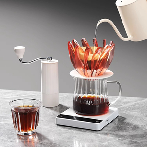 กรวยกรองกาแฟคุณภาพสูงแบบใหม่สำหรับขายส่ง  แบบใส  ทำจากพลาสติก  ทรงโอริกามิ - Product Image 5