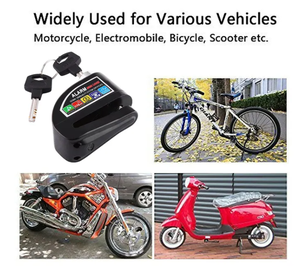 <span class=keywords><strong>Alarma</strong></span> antirrobo de bloqueo de disco de motocicleta, sistema de bloqueo de disco para bicicleta, 10mm - Product Image 5