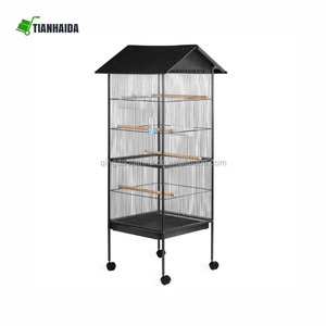 Jaula Doble Súper Grande XL para Loros Pajarera de Metal para Aves de Exterior para Agapornis <span class=keywords><strong>Casa</strong></span> con Alambre de Hierro - Product Image 3