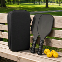 Vente directe d'usine, raquette de pickleball professionnelle en fibre de carbone T700, raquette de pickleball personnalisée durable pour les activités familiales