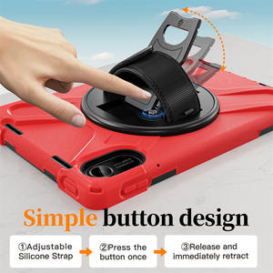 Fundas Resistentes para Tablet <span class=keywords><strong>Redmi</strong></span> <span class=keywords><strong>Pad</strong></span> 2 2025 de 11 Pulgadas, Resistentes, de <span class=keywords><strong>3</strong></span> Capas, con Rotación de 360 Grados, Soporte, Correa de Mano y Correa para el Hombro - Product Image 5