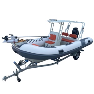 Bote Inflable con Casco de Aluminio CE RIB490 Hypalon/PVC con Motor, Nuevo, Bote Inflable 490 para Rafting - Product Image 1