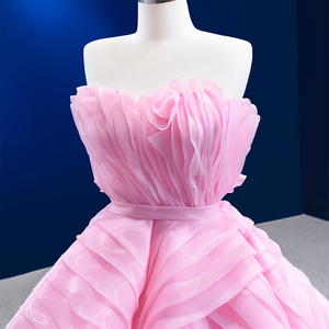 RSM67567 2022 Nouvelles Robes de Soirée Sexy et Élégantes Rose à Traîne pour Femme - Product Image 6