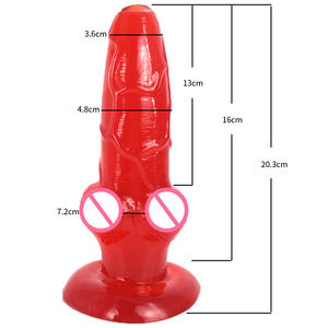 Faak <span class=keywords><strong>precio</strong></span> barato otro consolador realista animal <span class=keywords><strong>perro</strong></span> nudo consolador para mujeres masturbación anal - Product Image 2