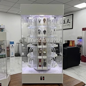 2025 Chất lượng cao tùy chỉnh rõ ràng Acrylic đồng hồ hiển thị trường hợp với C Cuff cho cửa hàng đồng hồ hiển thị - Product Image 1