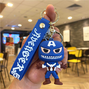 Porte-clés de dessin animé cool le plus vendu, pendentif 3D Spider-Man Deadpool, accessoires pour clés de <span class=keywords><strong>voiture</strong></span>, cadeau pour enfants, porte-clés - Product Image 3