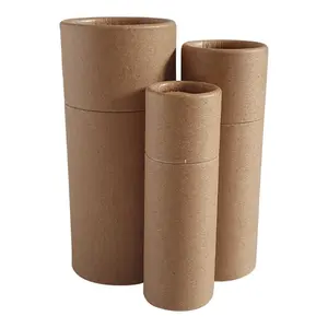 Emballage rond biodégradable écologique Offre Spéciale de tube de papier d'emballage de catégorie comestible pour le thé