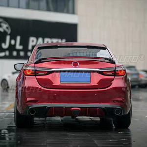 Aileron de coffre arrière en plastique ABS peint noir rouge blanc avec lumière LED pour Mazda 6 ATENZA 2014-2020 - Product Image 3