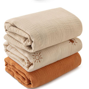 Manta de muselina de algodón estampada de alta calidad para bebé, manta de recepción transpirable suave y ecológica para recién nacido - Product Image 5