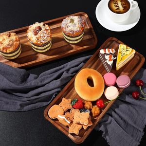 ถาดไม้สี่เหลี่ยมสำหรับเสิร์ฟอาหารเรียกน้ำย่อย ชีส แซนวิช ขนมหวาน บิสกิต - Product Image 3