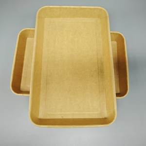 Barquette et assiette en papier recyclé de qualité alimentaire, jetables, anti-fuite et anti-graisse pour l'emballage alimentaire à emporter - Product Image 2
