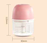 Elektrische Kleine Knoflook Persapparaat Mini Usb Opladen Knoflook Stamper Draagbare Vleesmolen Huis En Keuken Accessoires