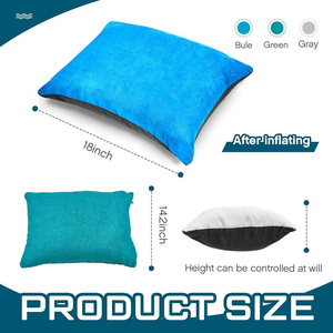 Oreiller de voyage confortable à motif imprimé personnalisé, gonflable et compressible avec rembourrage en mousse, idéal pour le camping et le sommeil - Product Image 6