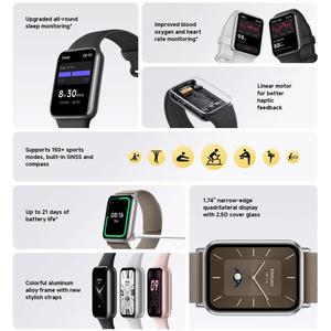 Nuovo Global <span class=keywords><strong>Xiaomi</strong></span> <span class=keywords><strong>Smart</strong></span> Band 9 Pro schermo 1.74 pollici AMOLED 5ATM impermeabile <span class=keywords><strong>Smart</strong></span> Watch supporto cardiofrequenzimetro ossigeno nel sangue - Product Image 3