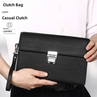 Sacs en cuir véritable de haute qualité avec logo personnalisé, service OEM en gros, sac enveloppe, sac à main portable avec doublure en polyester