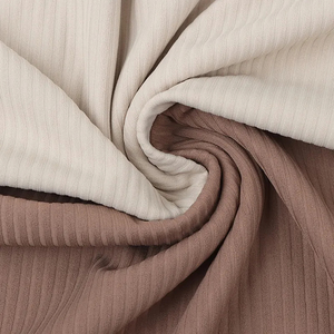Lightweight Elastic Shaping Ribbed Microfiber Custom Stretch Rib Nylon Spandex Fabric for Gym Sportswear - Product Image 5