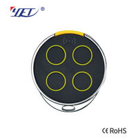 Télécommande de porte de garage portable YET2174, résistante aux chocs, à code d'apprentissage, LED, 433 MHz, 4 boutons, design coloré