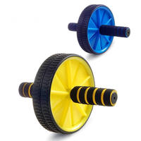 Roue d'exercice pour abdominaux et ventre, roue d'exercice pour la remise en forme à domicile, avec poignées antidérapantes