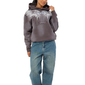 <span class=keywords><strong>Felpe</strong></span> in cotone Boxy Fit con motivo logo personalizzato in metallo <span class=keywords><strong>Rock</strong></span> High Street <span class=keywords><strong>Band</strong></span> felpa con stampa lavata - Product Image 3