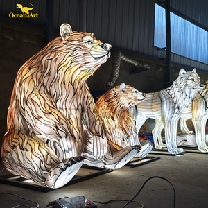 Décoration de lanternes de festival d'<span class=keywords><strong>automne</strong></span> chinois avec des lumières pour le parc à thème - Product Image 5