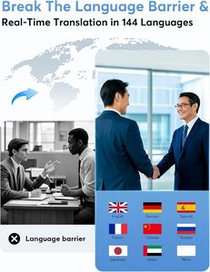 Auriculares Inalámbricos OWS con Traductor <span class=keywords><strong>de</strong></span> Idiomas con IA, 144 Idiomas en Línea, Traducción en Tiempo Real, Auriculares para Viajes, Nuevo - Product Image 2