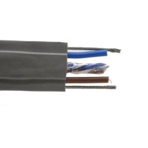 Cable de elevador de viaje de elevación plana UTP Cat5e sin blindaje para cámara CCTV - Product Image 2