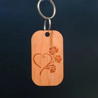 Бамбуковый брелок Millantech NFC RFID из дерева