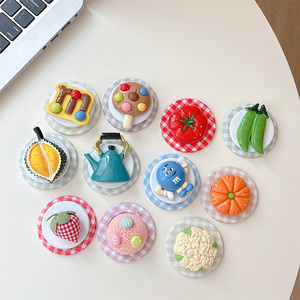 Soporte magnético telescópico universal para teléfono con diseño de tomate, fresa, galleta, anillo de aire para PC y soporte en forma de M - Product Image 1