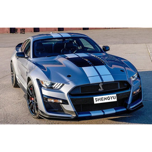 Parachoques de coche de alta calidad con parachoques delantero y trasero con faldón lateral de rejilla para la actualización de Mustang 18-20 a GT500 <span class=keywords><strong>Shelby</strong></span> Style de 2017 - Product Image 4