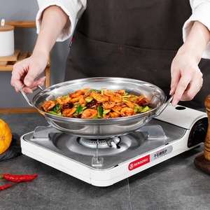 Trípode de acero inoxidable para olla seca de 9-11 pulgadas, no magnético, con tapa, para uso en restaurantes - Product Image 4