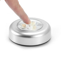 Mini lampe murale auto-adhésive à Led, alimenté par piles, faible consommation d'énergie, luminaire pour plafond de voiture, placard, chambres utilitaires