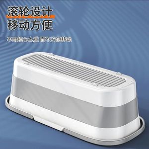 Cubo para fregona plegable de gran capacidad, cubo de agua rectangular portátil de plástico grueso para limpieza del hogar - Product Image 5