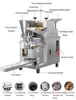 Machine à raviolis commerciale, machine à pastel automatique, machine industrielle à samosas, machine à fabriquer des samosas, machine à raviolis