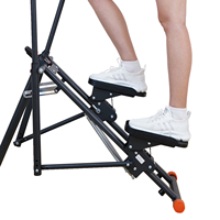 Escalier Escalade Intérieur Multi-fonctionnel Gym Grimpeur Vertical Exercice Échelle Étape Machine Pliable Durable Acier & Plastique