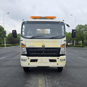 รถยกพ่วงพื้นเรียบ Sinotruk HOWO 4x2 ใหม่ เกียร์ธรรมดา เครื่องยนต์ดีเซล 140 แรงม้า พร้อมเครน 4 เมตร  รับน้ำหนักได้ 4 ตัน  ความจุกู้ภัย 10 ตัน  ขาย - Product Image 3