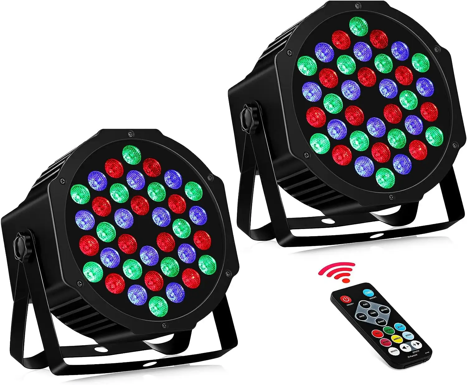 36 LEDRGBフルカラーパーキャンライトDmx512コントロールRGBWディスコ照明LedダンスフロアステージバーDjショーホリデーウェディングパーティー