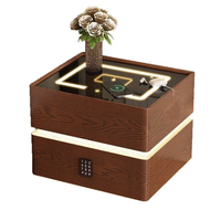 Table de chevet intelligente, simple et moderne, multifonctionnelle, avec chargeur sans fil, armoire de rangement en bois pour la maison