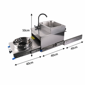 Cocina a Gas Extraíble de Gran Venta <span class=keywords><strong>para</strong></span> RV con Fregadero Combinado Cocina y Fregadero <span class=keywords><strong>para</strong></span> Remolque de Viaje Caravana Autocaravana - Product Image 2