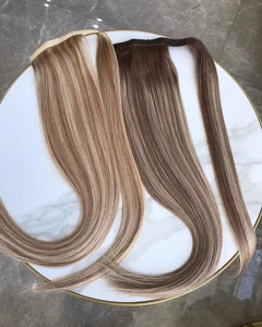 Extensiones <span class=keywords><strong>de</strong></span> <span class=keywords><strong>Cabello</strong></span> Rubias con Mechas Estilo Europeo, Cola <span class=keywords><strong>de</strong></span> Caballo Enrollable, Balayage, <span class=keywords><strong>para</strong></span> Mujeres Caucásicas, Envío Rápido <span class=keywords><strong>de</strong></span> Fábrica - Product Image 2