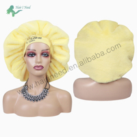 Bonnet de nuit personnalisé pour femme, grande taille, doux et ajustable, avec intérieur en satin – Vente chaude