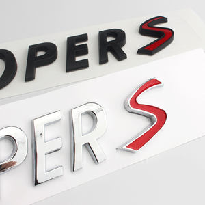 Pegatinas 3D de ABS para el logotipo del coche, emblemas para la parte trasera del maletero para <span class=keywords><strong>Mini</strong></span> <span class=keywords><strong>Cooper</strong></span> S - Product Image 4