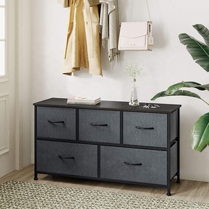 Tủ Vải Đựng Đồ Nội Thất Phòng Ngủ Hiện Đại Chất Lượng Cao Tủ Đựng 5 Ngăn Kéo Có Tay Cầm Bằng Gỗ - Product Image 6