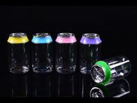 Vente en gros en stock canette en plastique PET pour 3.5g 7g bonbon fleur gommeux 3.5g canette de soda avec couvercle
