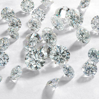 Viresa Moissanite en Gros 6,5 mm 1 Carat Moissanite VVS1 D Blanc Taille Ronde Brillante Pierre Précieuse Moissanite en Vrac