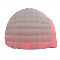 Tenda Gonfiabile a Cupola con Illuminazione LED Bianca, Impermeabile, per Eventi all'Aperto, Feste, Matrimoni, Uso Commerciale, Dimensioni Personalizzabili